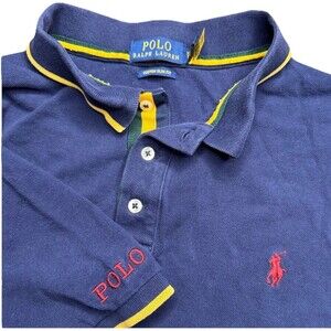 Polo Ralph Lauren Mens Polo XXL Custom Slim Fit Polo Short Sleeve Preppy Casual